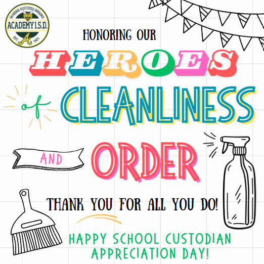  Happy School Custodian Appreciation Day!